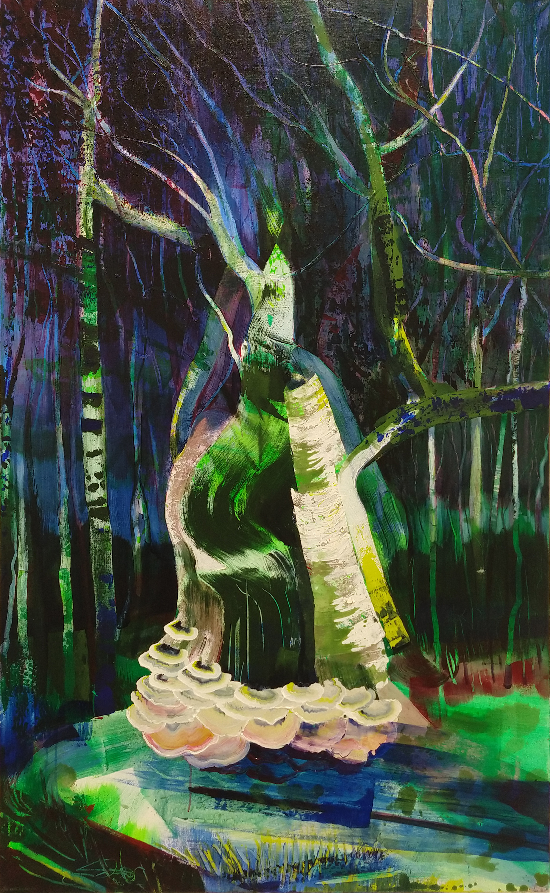 birch forest woodland landscape painting